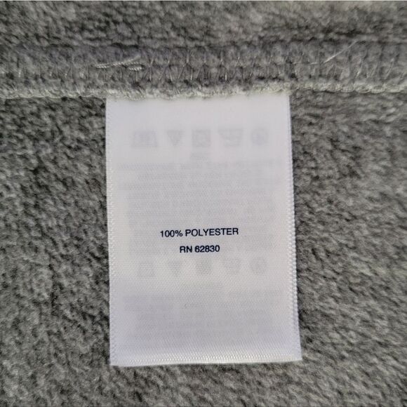 Lands' End Women’s Gray Fleece Quarter Zip Pullover Sweatshirt Jacket - Picture 13 of 16